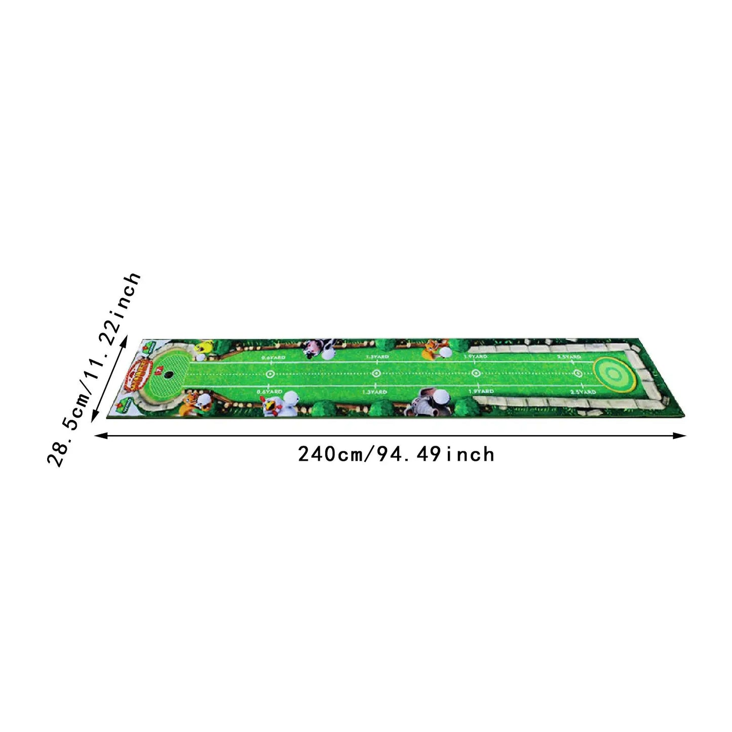 Golf Putting Mat Foldable Golf Training Putting Practice Detection Golf Accessories for Men Improve Golf Skills Golfer Home