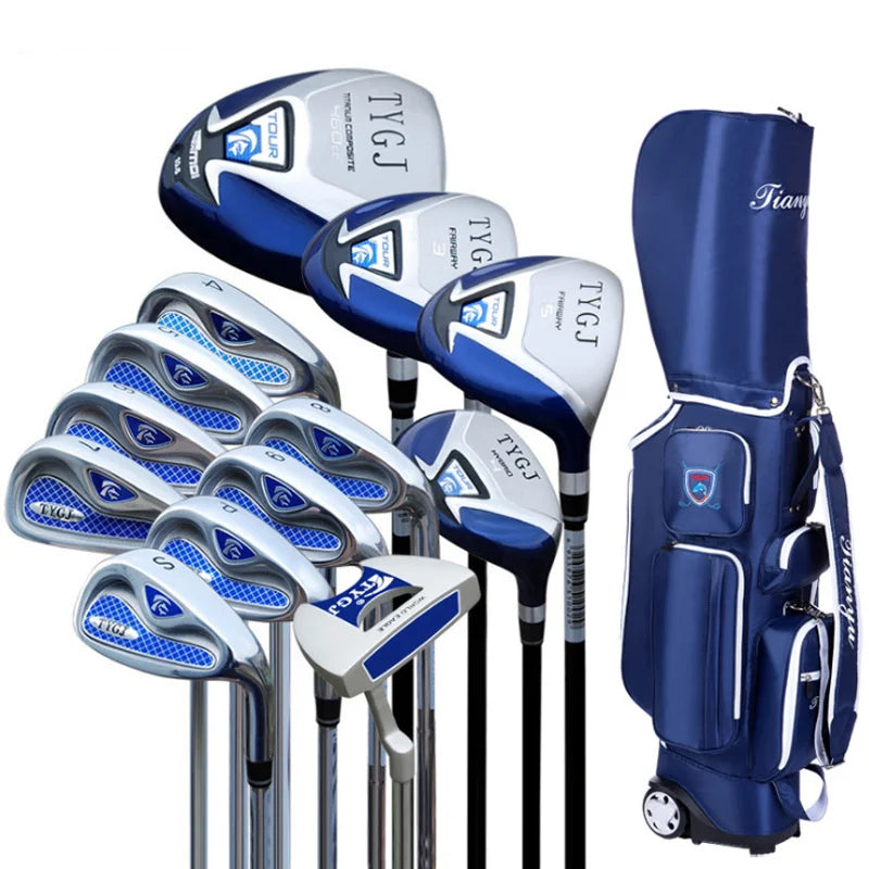 YIWU Golf Clubs Complete Set Right Handed for Men Beginner 13 Clubs with Stand Bag Wedge and Driver Full Golf Club Set