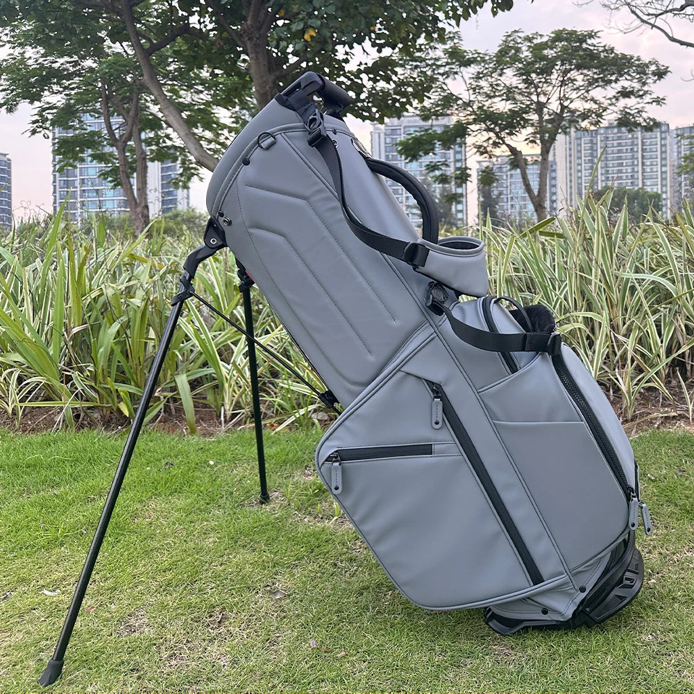 ASL GOLF 6 Way Velvet Divider Black Blue Grey Green Leather Custom Embroidery logo Golf Bag with Stand Golf Bags for Men