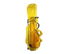 Golf Ladies' Colorful Stand & Ball Bag Trendy Stripes Design Nylon Fabric Zipper Closure Portable