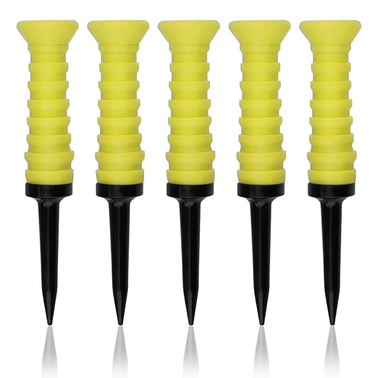 5Pcs Premium Elastic Golf Tees-83mm/3.24" Rubber Ball Tee Holder-Durable Flexible Golf Accessories Five Colors Available Custom