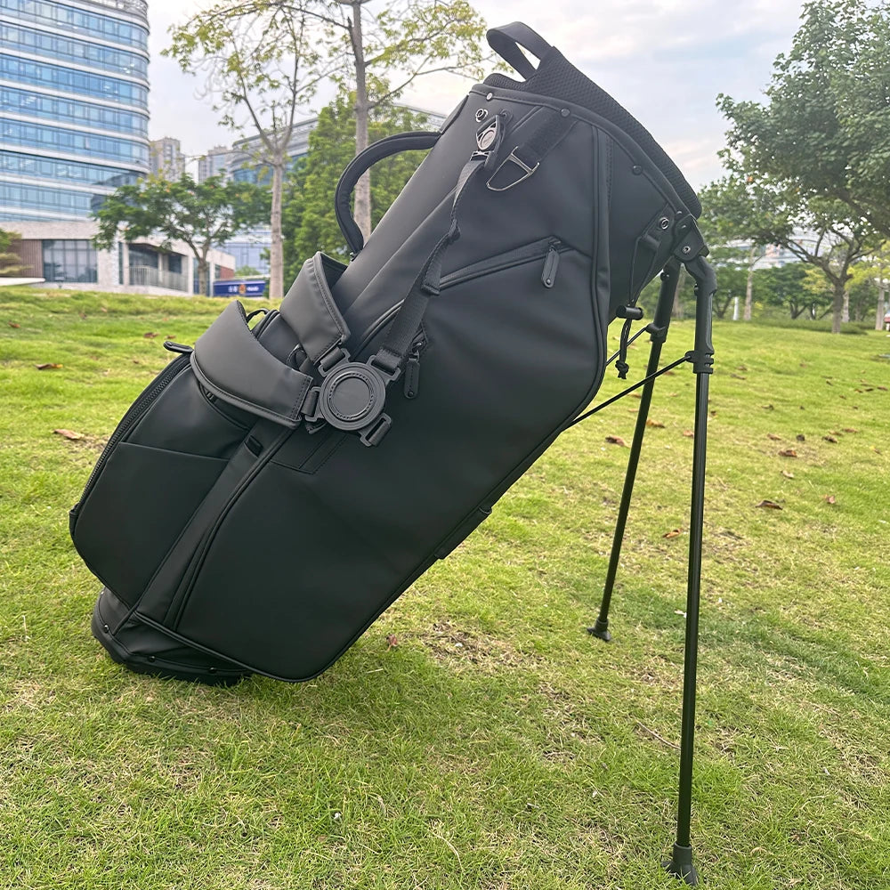 ASL GOLF 6 Way Velvet Divider Black Blue Grey Green Leather Custom Embroidery logo Golf Bag with Stand Golf Bags for Men