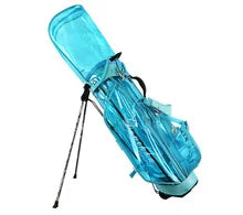 Golf Ladies' Colorful Stand & Ball Bag Trendy Stripes Design Nylon Fabric Zipper Closure Portable
