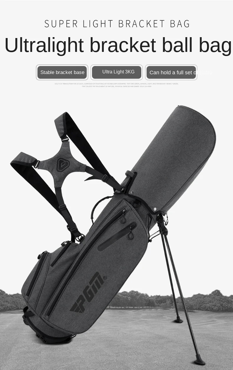 PGM Men's Golf Bag Ultra Lightweight and Stable Holder Bag QB092