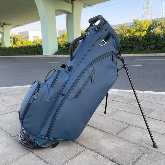 ASL GOLF 6 Way Velvet Divider Black Blue Grey Green Leather Custom Embroidery logo Golf Bag with Stand Golf Bags for Men