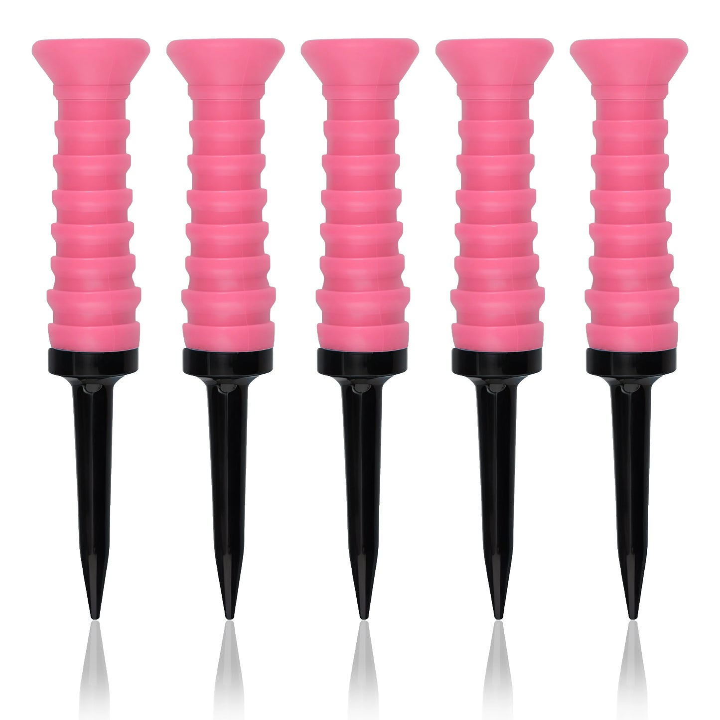 5Pcs Premium Elastic Golf Tees-83mm/3.24" Rubber Ball Tee Holder-Durable Flexible Golf Accessories Five Colors Available Custom