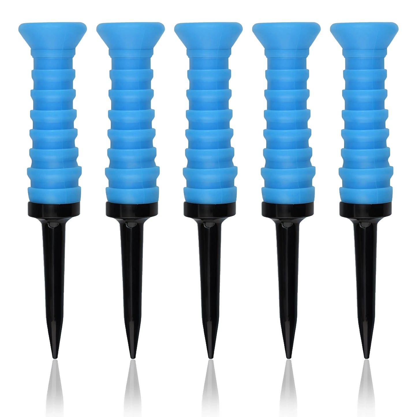 5Pcs Premium Elastic Golf Tees-83mm/3.24" Rubber Ball Tee Holder-Durable Flexible Golf Accessories Five Colors Available Custom
