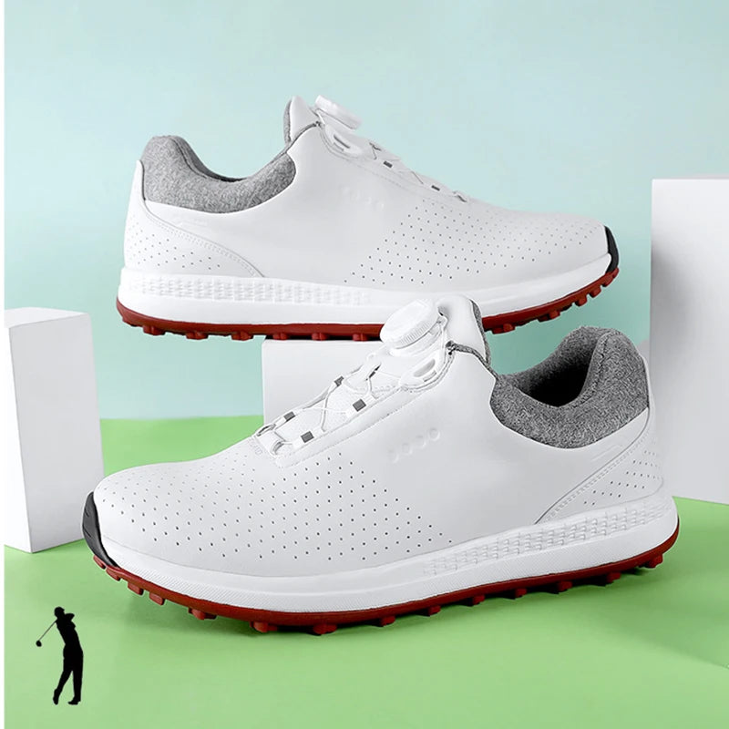 Golf Shoes Rotating Buckle Casual Shoes Breathable Mesh Sports Shoes High-quality Sneakers Brand Solid Color Thick Sole