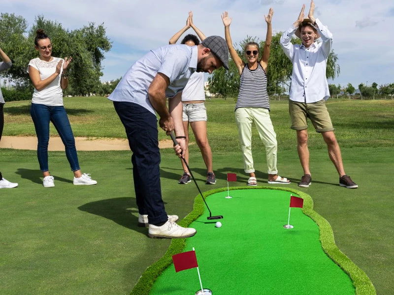 Indoor Outdoor Training Mat Portable Golf Green Simulator Golf Equipment Mini Golf Course