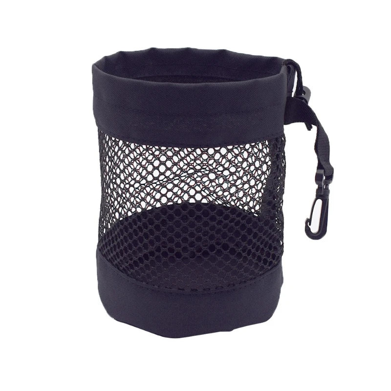 Golf Storage Bag Storage Pouch GOLF Portable Accessory Bag Ball Storage Bag with Net Pocket Drawstring Fabric Bag