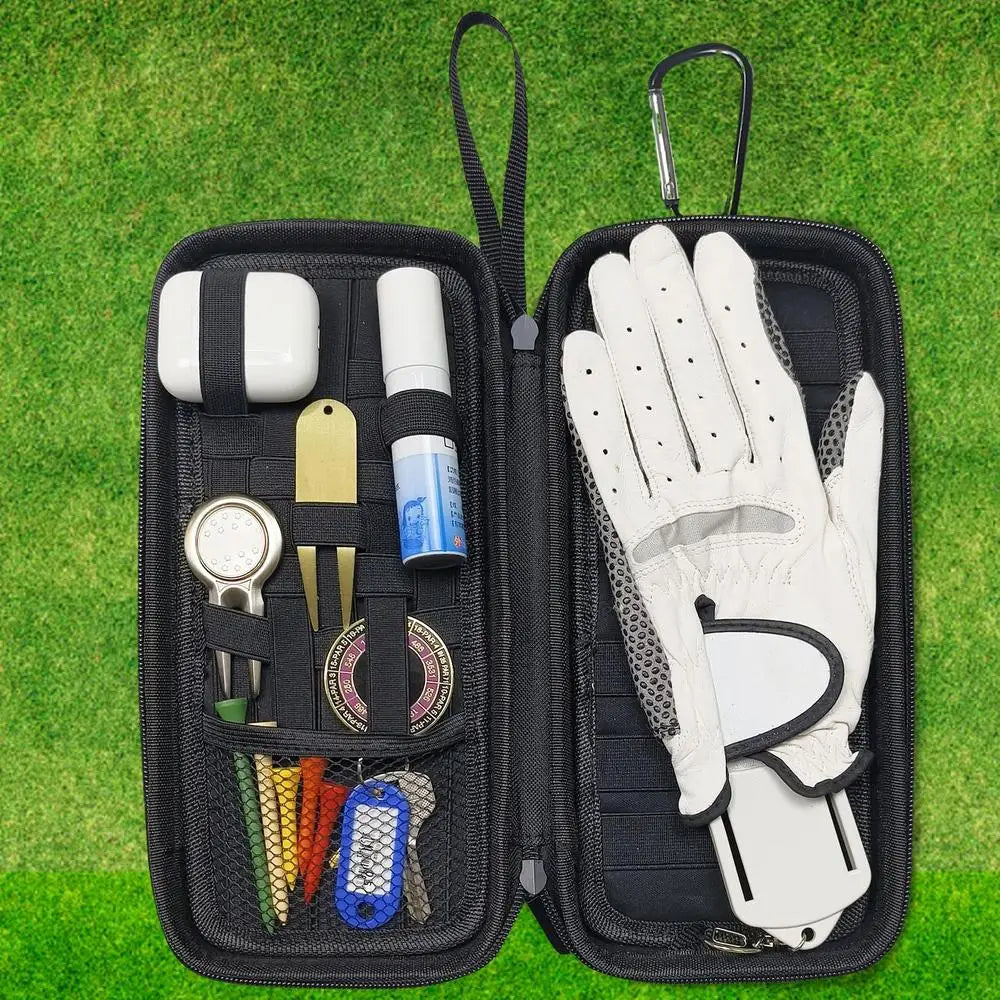 Protective Golf Accessories Case Bag Portable Golf Gloves Holder Large Capacity Golf Gloves Organizer Golf Caddy Organizer For