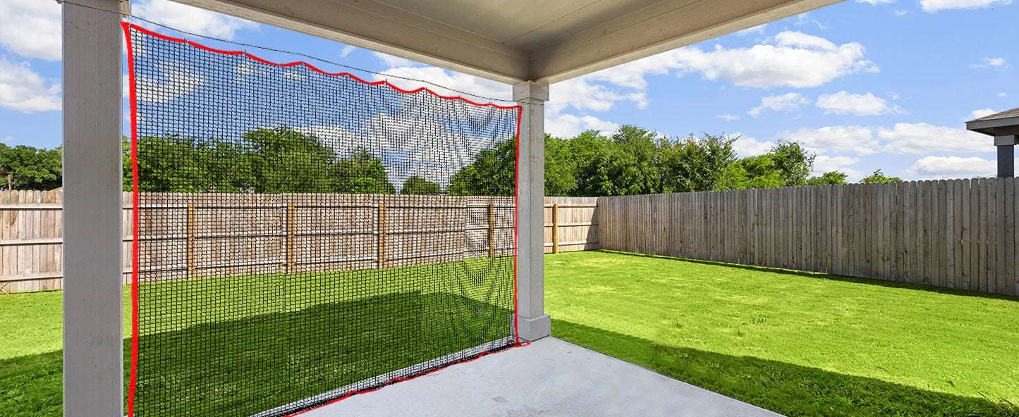Golf Netting, 10x10 Ft Golf Practice Net and Sports Netting, High Impact Golf Hitting Barrier Net, Heavy Duty Golf Ball Netting,