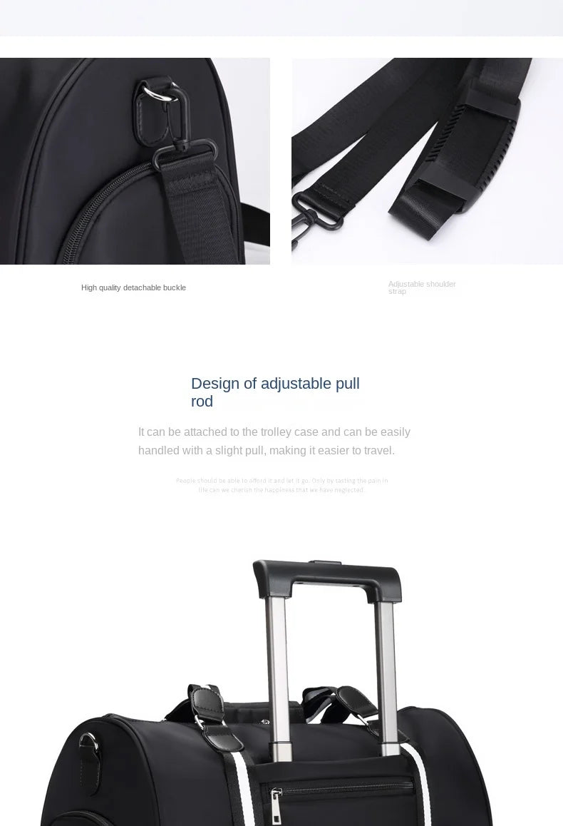 GOLF men's travel bag, short distance luggage bag, dry and wet separation fitness bag, backpack, business trip portable