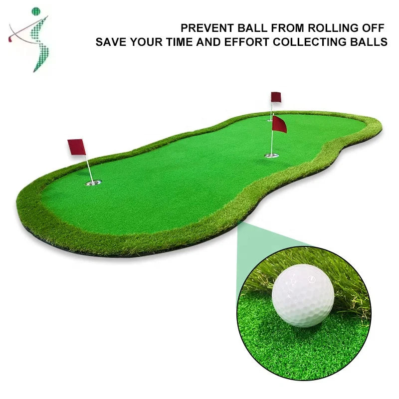 Indoor Outdoor Training Mat Portable Golf Green Simulator Golf Equipment Mini Golf Course