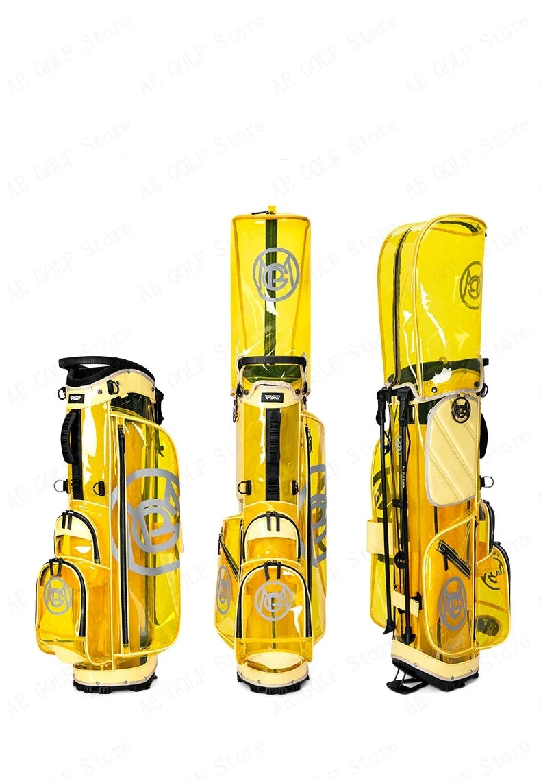 PGM Golf Bag Women High Quality Waterproof  Portable Club Pack Lightweight Bright Transparent Put All Sets Clubs QB131