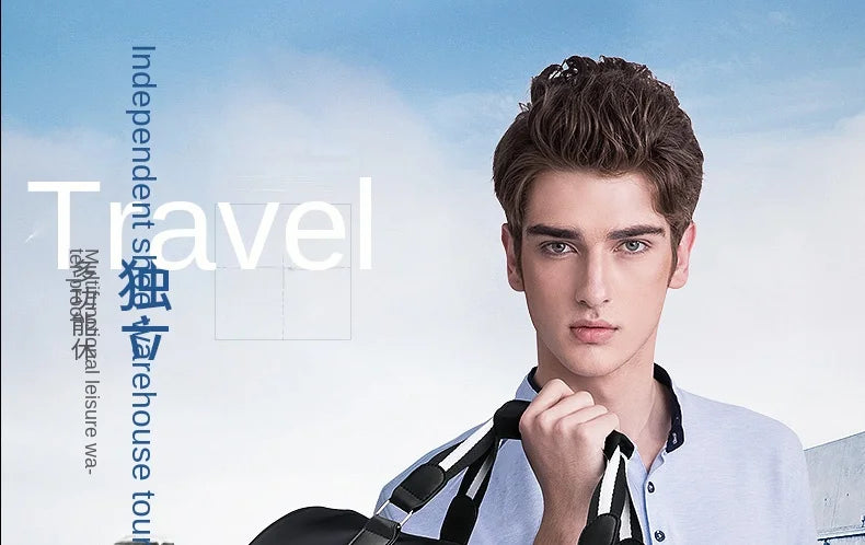 GOLF men's travel bag, short distance luggage bag, dry and wet separation fitness bag, backpack, business trip portable