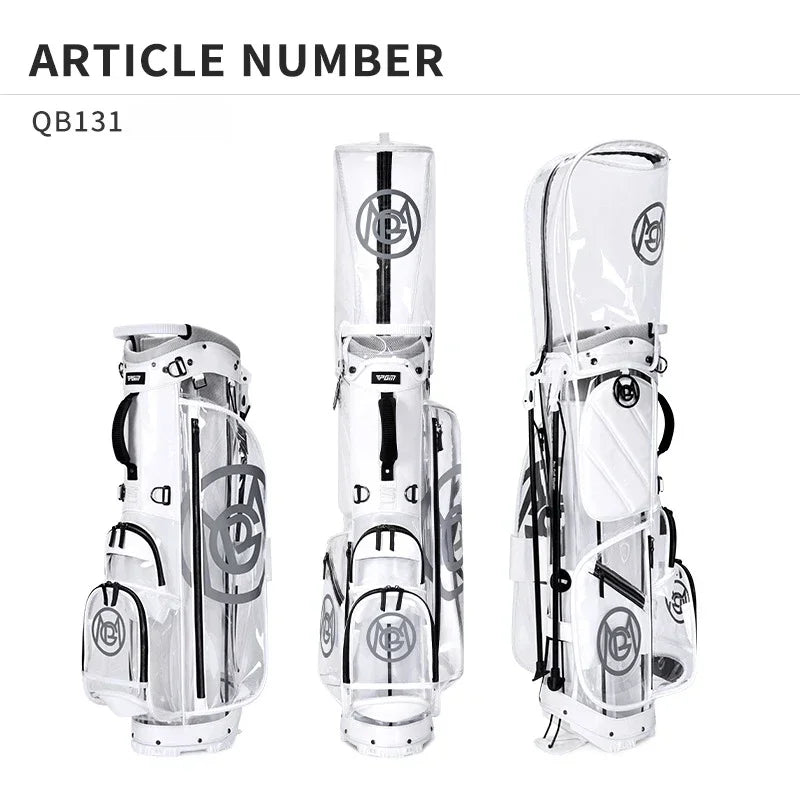 PGM Golf Bag Women High Quality Waterproof  Portable Club Pack Lightweight Bright Transparent Put All Sets Clubs QB131