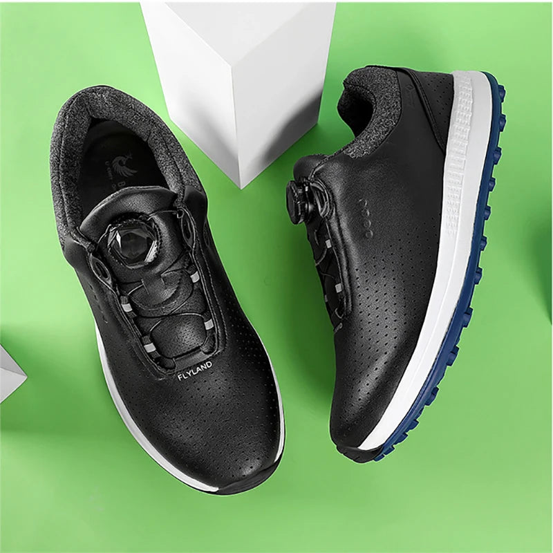 Golf Shoes Rotating Buckle Casual Shoes Breathable Mesh Sports Shoes High-quality Sneakers Brand Solid Color Thick Sole
