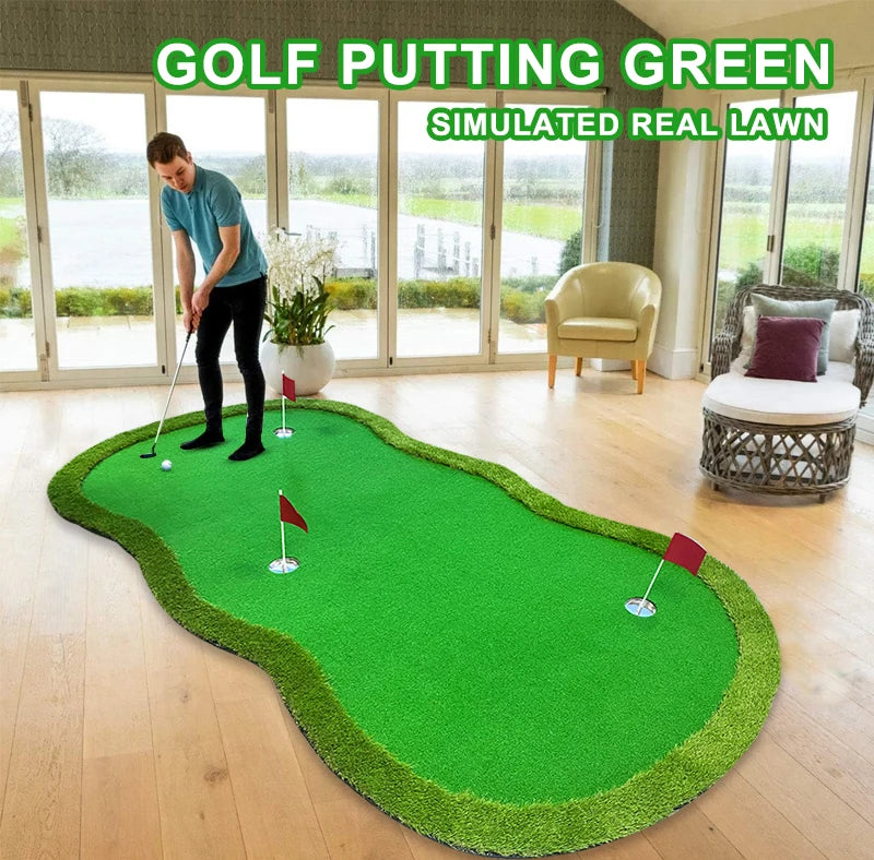 Indoor Outdoor Training Mat Portable Golf Green Simulator Golf Equipment Mini Golf Course