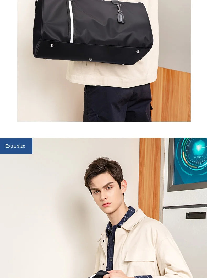 GOLF men's travel bag, short distance luggage bag, dry and wet separation fitness bag, backpack, business trip portable
