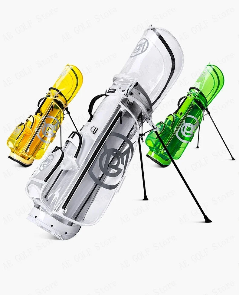 PGM Golf Bag Women High Quality Waterproof  Portable Club Pack Lightweight Bright Transparent Put All Sets Clubs QB131