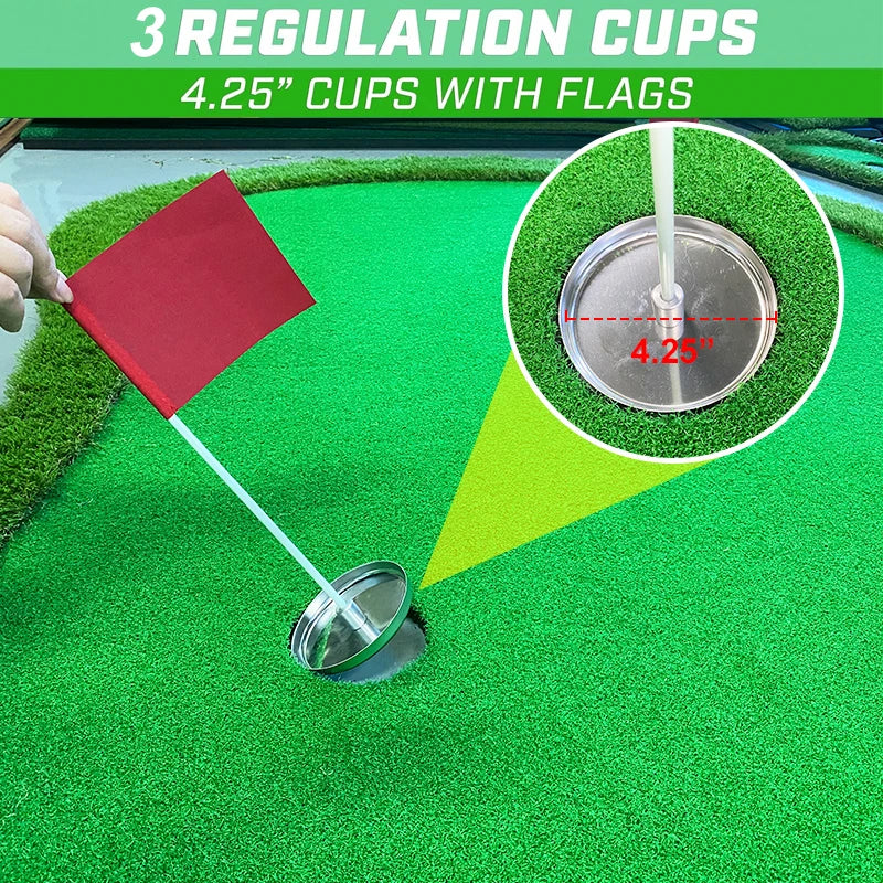 Indoor Outdoor Training Mat Portable Golf Green Simulator Golf Equipment Mini Golf Course