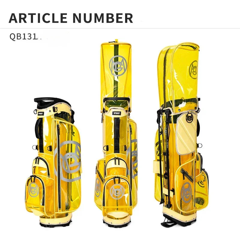 PGM Golf Bag Women High Quality Waterproof  Portable Club Pack Lightweight Bright Transparent Put All Sets Clubs QB131