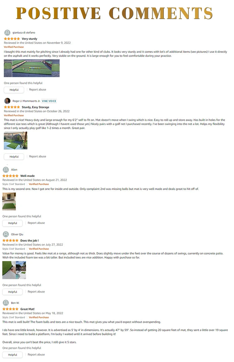 Indoor Outdoor Training Mat Portable Golf Green Simulator Golf Equipment Mini Golf Course