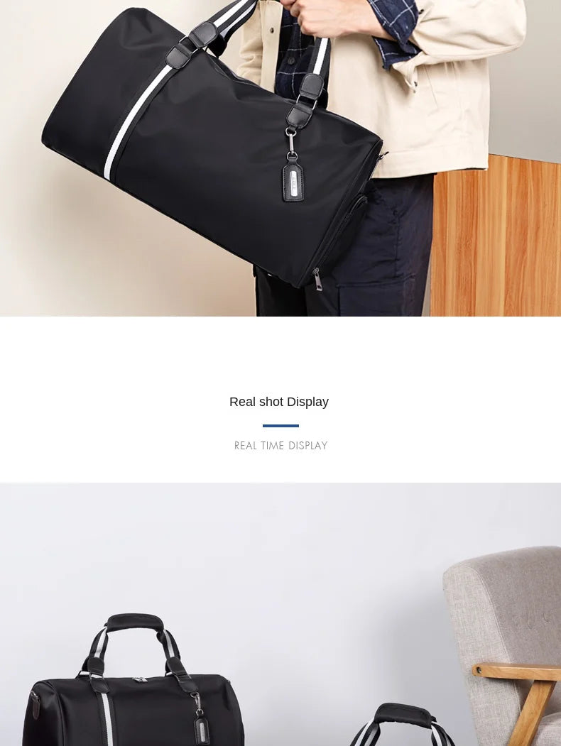 GOLF men's travel bag, short distance luggage bag, dry and wet separation fitness bag, backpack, business trip portable