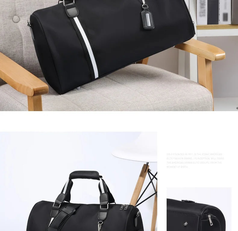 GOLF men's travel bag, short distance luggage bag, dry and wet separation fitness bag, backpack, business trip portable