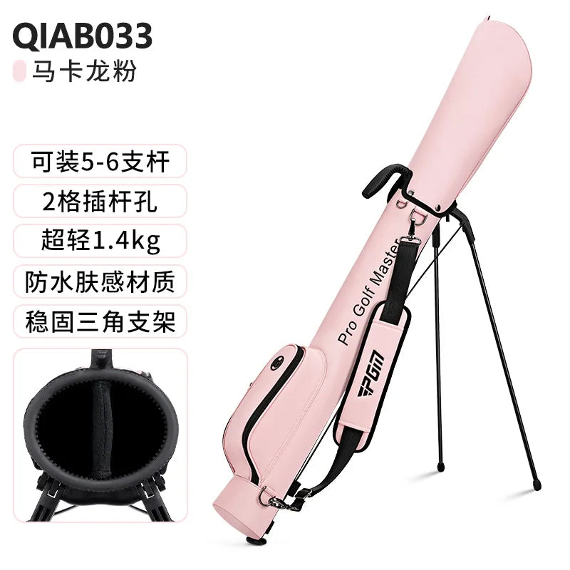 PGM Women Golf Bags Ultra Lightweight Portable Waterproof Rack Bag Women's Stand Ball Bag Waterproof Golf Supplies Club Bag