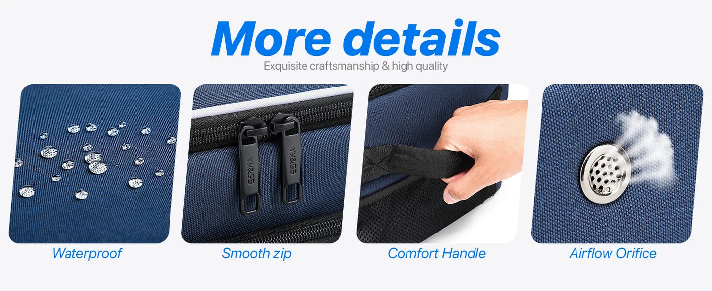 Golf Trunk Organizer Golf Shoes Bag With Large Golf Storage Box for Balls Tees Clothes Gloves Accessories ﻿with Shoe Compartment