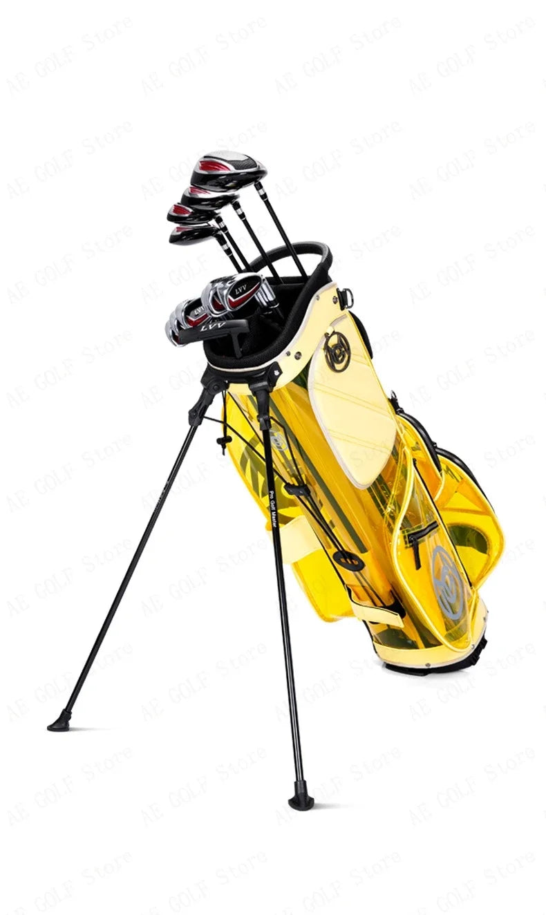 PGM Golf Bag Women High Quality Waterproof  Portable Club Pack Lightweight Bright Transparent Put All Sets Clubs QB131
