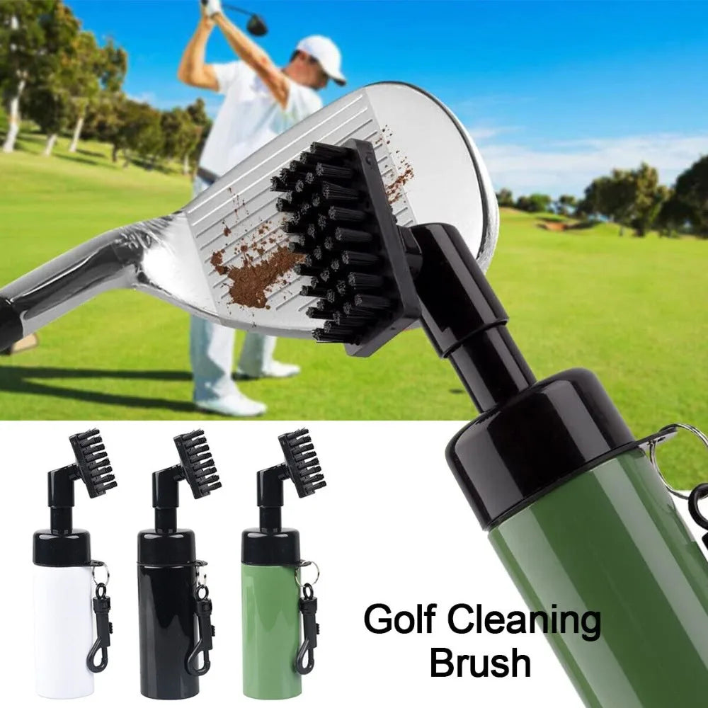 Golf Club Groove Cleaner Brush With Leakproof Spray Bottle Automatic Water Professional Golf Cleaning Kit Portable Golf Tools