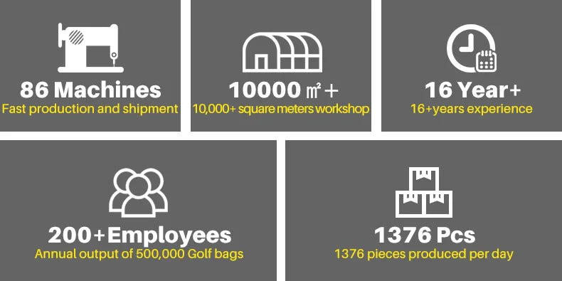 PGM QIAB017 Custom Nylon Waterproof Golf Bags Wholesale OEM Sunday Bag