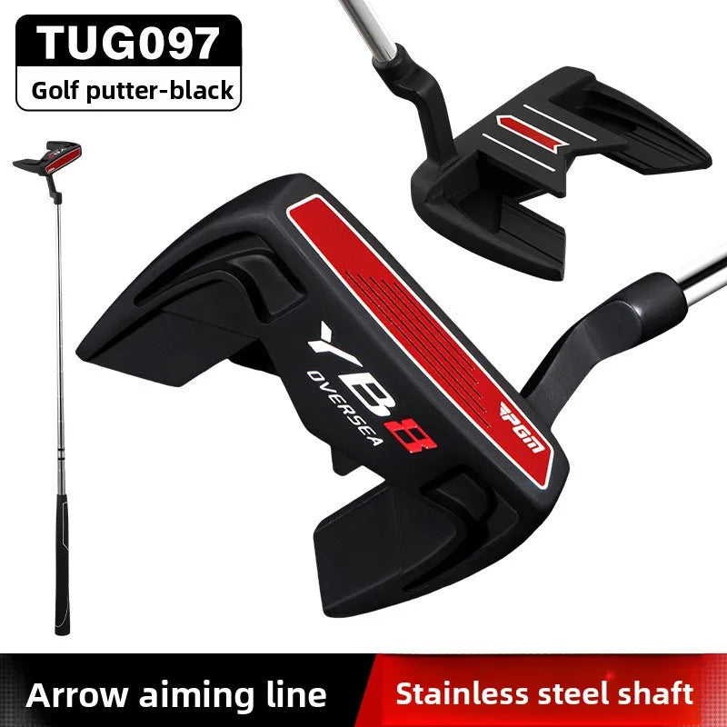PGM Men's golf clubs , stable low center of gravity, and high forgiveness Golf single putter with arrow aiming line TUG097