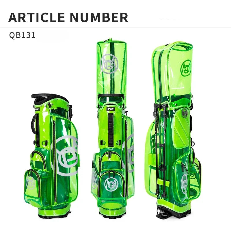 PGM Golf Bag Women High Quality Waterproof  Portable Club Pack Lightweight Bright Transparent Put All Sets Clubs QB131