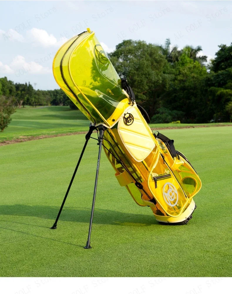 PGM Golf Bag Women High Quality Waterproof  Portable Club Pack Lightweight Bright Transparent Put All Sets Clubs QB131