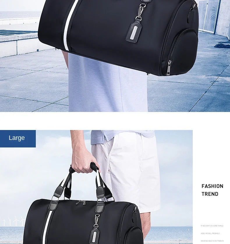 GOLF men's travel bag, short distance luggage bag, dry and wet separation fitness bag, backpack, business trip portable