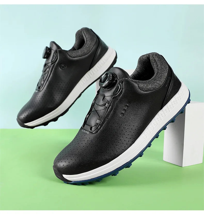 Golf Shoes Rotating Buckle Casual Shoes Breathable Mesh Sports Shoes High-quality Sneakers Brand Solid Color Thick Sole
