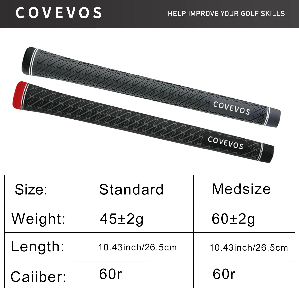 Golf grip - textured surface design, non-slip and wear-resistant, suitable for all-weather use, unisex.