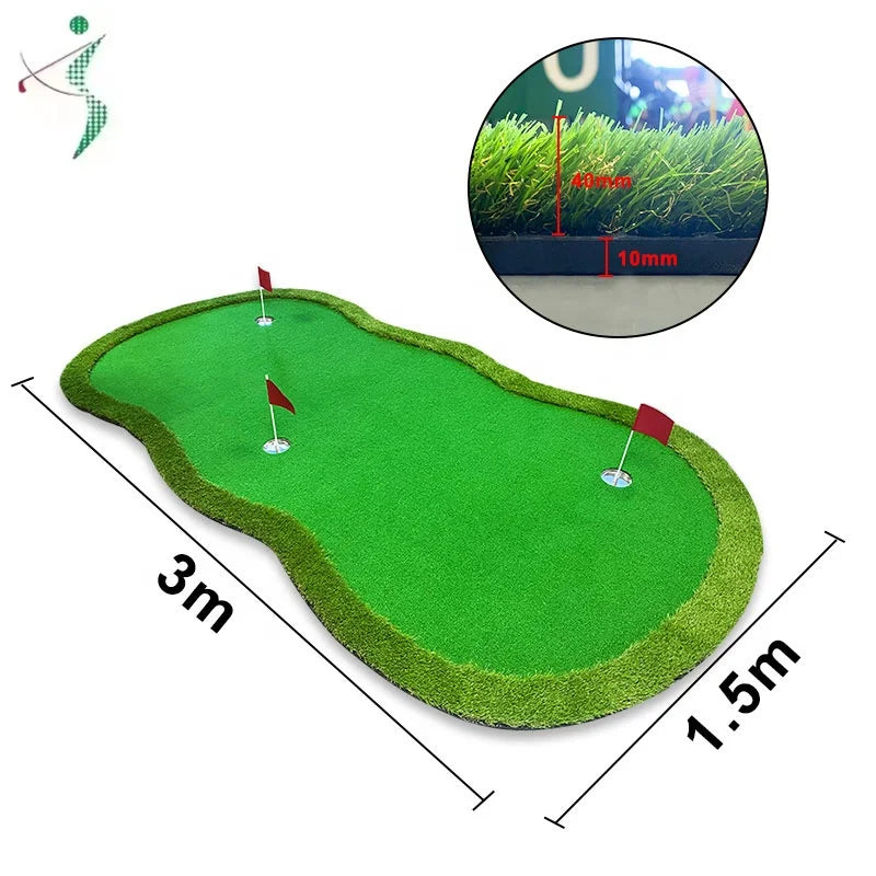 Indoor Outdoor Training Mat Portable Golf Green Simulator Golf Equipment Mini Golf Course
