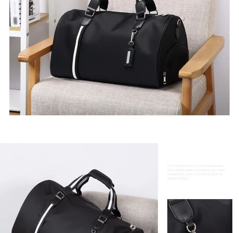 GOLF men's travel bag, short distance luggage bag, dry and wet separation fitness bag, backpack, business trip portable