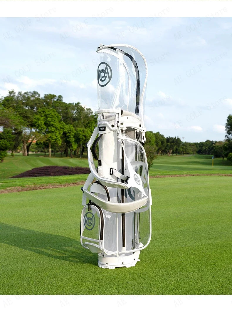 PGM Golf Bag Women High Quality Waterproof  Portable Club Pack Lightweight Bright Transparent Put All Sets Clubs QB131